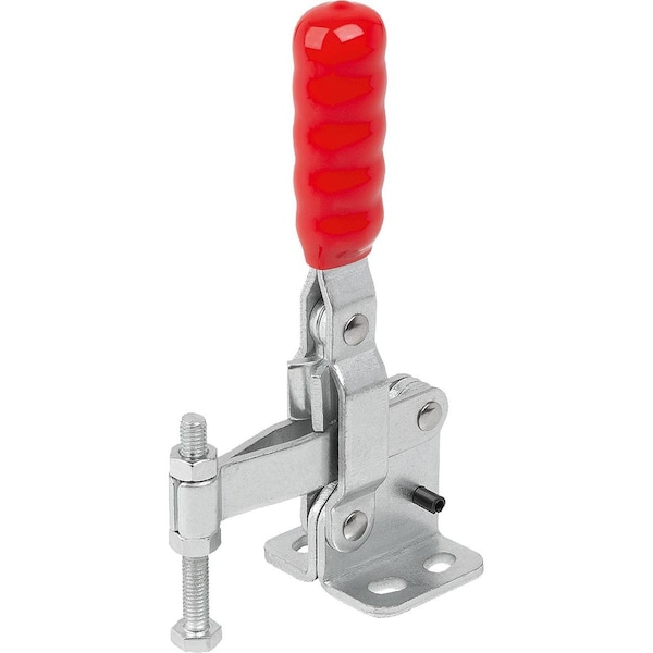 Toggle Clamp Vertical Std, Horizontal Foot F1=1500, Fixed Clamping Spindle, Steel Galvanized And